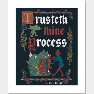 Trust the Journey Medieval Style II - Vintage English Manuscript Posters and Art